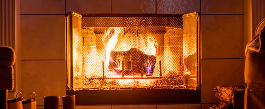 Mendota Hearth Landscape Fireplace Installation in Hampton, Virginia